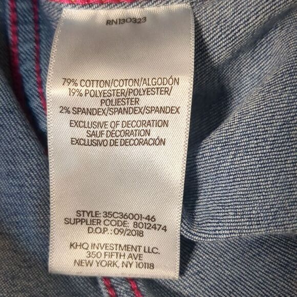 Calvin Klein Jeans Denim Jacket Girls Size 8/10 Medium - Picture 8 of 8